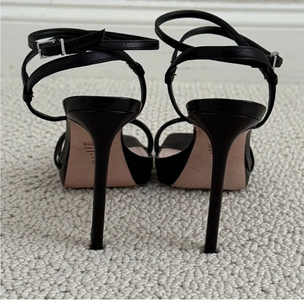 SCHUTZ Black Strappy Heels - Picture 6 of 13